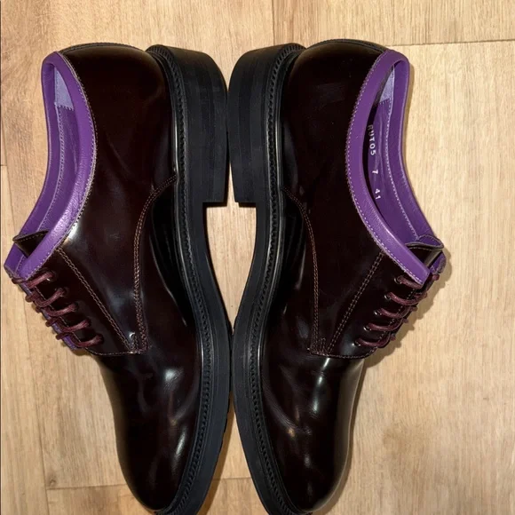 Paul Smith Men's Oxford Shoes in Dark Brown and Purple